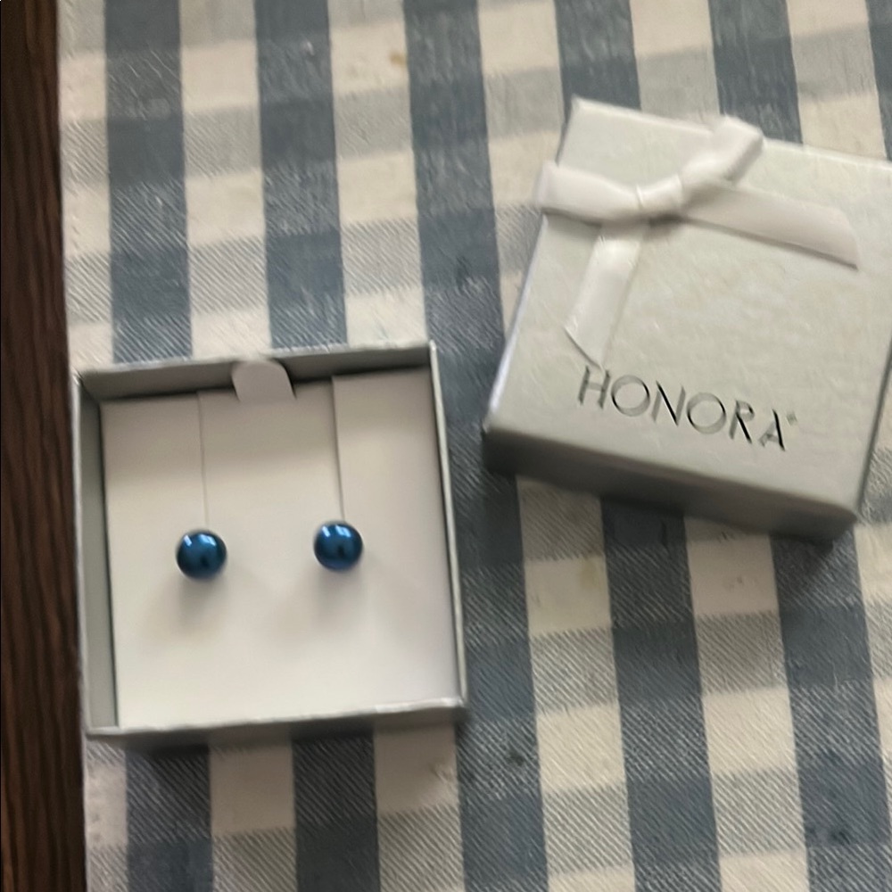 Honora Blue Stud Earrings Lustrous Jewelry